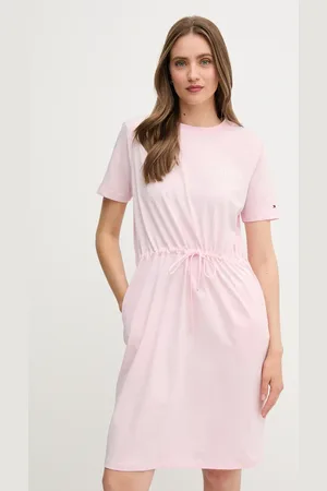 Tommy Hilfiger Sukienka bawełniana kolor mini prosta WW0WW45529