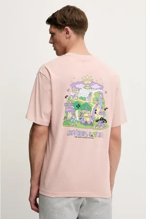 The North Face T-shirt bawełniany Mountain Cleanup męski kolor z nadrukiem NF0A8C4DLK61