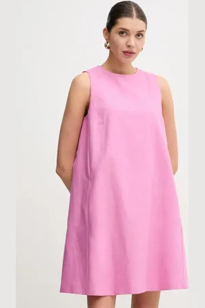 Max Mara Sukienka z domieszką lnu kolor mini rozkloszowana 2515221102600
