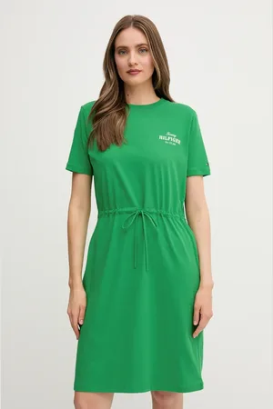 Tommy Hilfiger Sukienka bawełniana kolor mini prosta WW0WW45529