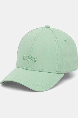 HUGO BOSS Czapka z daszkiem bawełniana kolor z aplikacją 50519889