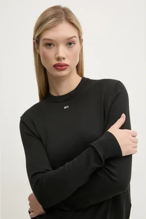 Tommy Hilfiger Sweter bawełniany kolor lekki DW0DW20159