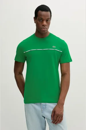 Lacoste T-shirt bawełniany męski kolor gładki TH9842