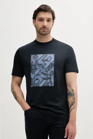 HUGO BOSS T-shirt bawełniany męski kolor z nadrukiem 50538438