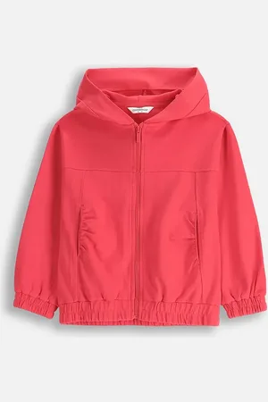 COCCODRILLO Bluza dziecięca kolor z kapturem gładka MAXITROPIC GIRL KIDS