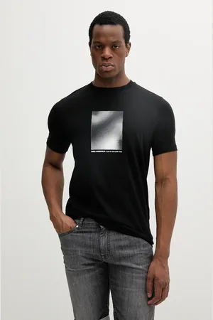 Karl Lagerfeld T-shirt bawełniany męski kolor z nadrukiem 552224.755038