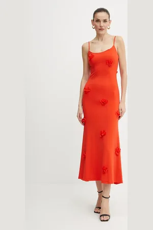 Bardot Sukienka kolor midi prosta 59301DB