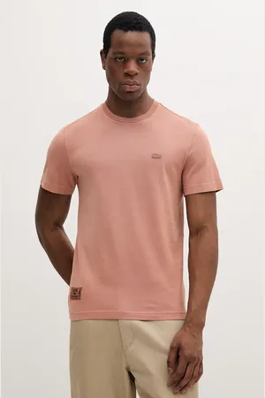Lacoste T-shirt bawełniany męski kolor gładki TH9894