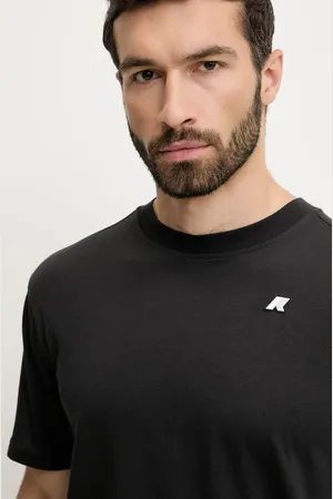 K-Way T-shirt bawełniany męski kolor gładki K3136CW
