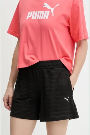 PUMA Szorty damskie kolor gładkie high waist 685028