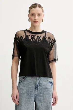 Armani Exchange T-shirt bawełniany damski kolor XW000516 AF10359
