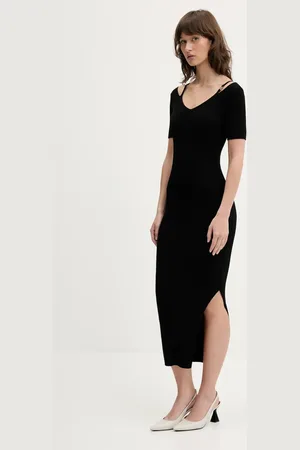 HUGO BOSS Sukienka kolor midi dopasowana 50538239