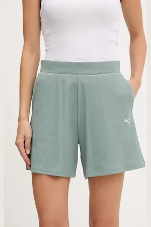 PUMA Szorty damskie kolor gładkie high waist 685026