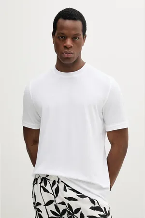 Sisley T-shirt bawełniany męski kolor gładki 3089S104J