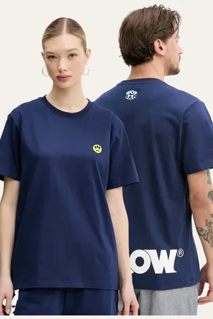 BARROW T-shirt bawełniany kolor z nadrukiem S5BWUATH087