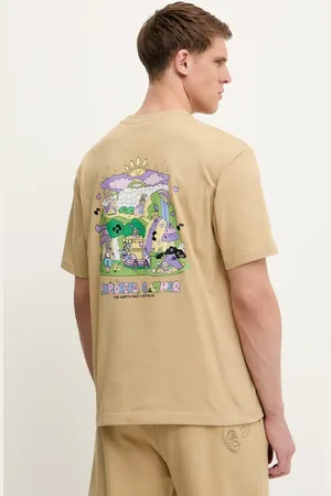 The North Face T-shirt bawełniany Mountain Cleanup męski kolor z aplikacją NF0A8C4DLK51