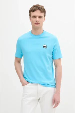 Karl Lagerfeld T-shirt bawełniany męski kolor gładki 552224.755710