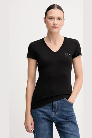 Armani Exchange T-shirt bawełniany damski kolor XW000521 AF10359