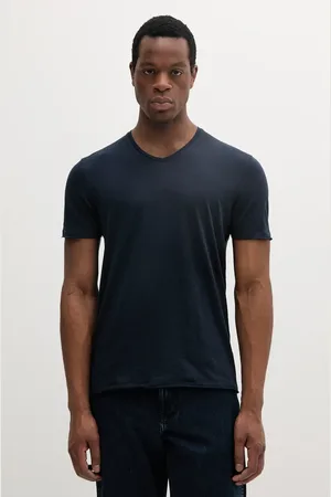 Sisley T-shirt bawełniany męski kolor gładki