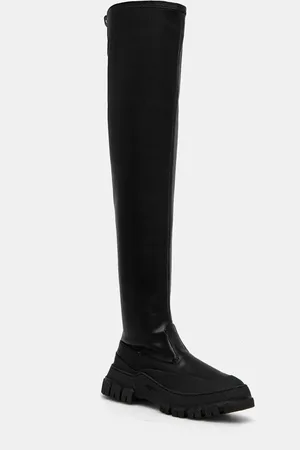 Max Mara Kozaki BALLATA damskie kolor na płaskim obcasie 2425796075600