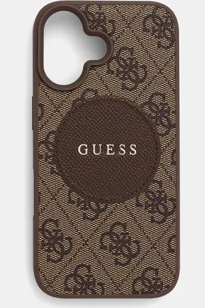 Guess Etui na telefon iPhone 16 kolor GUHMP16SP4PGRSGW