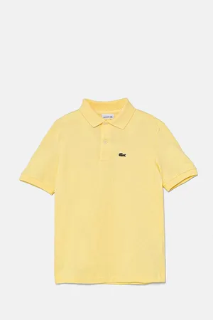Lacoste Polo bawełniane dziecięce kolor gładki