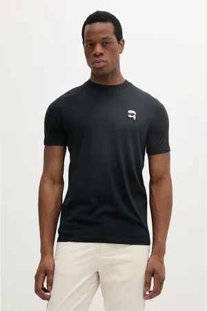 Karl Lagerfeld T-shirt bawełniany męski kolor gładki 552224.755710