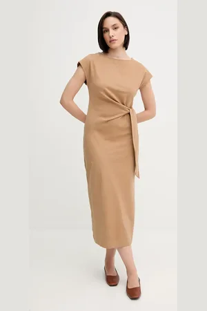 Tommy Hilfiger Sukienka bawełniana kolor maxi prosta WW0WW45159
