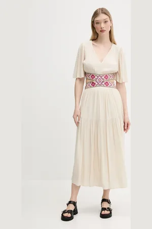 Desigual Sukienka ELEMENT kolor maxi rozkloszowana 25SWVW98