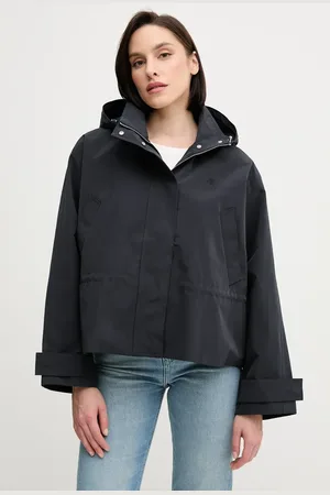 Calvin Klein Kurtka kolor czarny przejściowa oversize LV047AB502