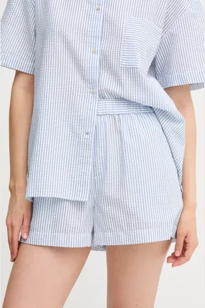 Tommy Hilfiger Szorty damskie kolor wzorzyste medium waist UW0UW05867