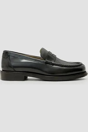 AllSaints Mokasyny skórzane Bloom Loafer męskie kolor M021FC