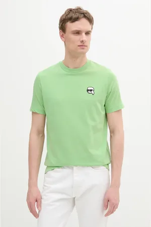 Karl Lagerfeld T-shirt bawełniany męski kolor gładki 552224.755710