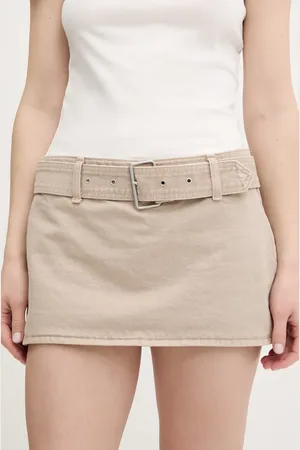 Abercrombie & Fitch Spódnicospodnie jeansowe kolor mini prosta KI143-5308