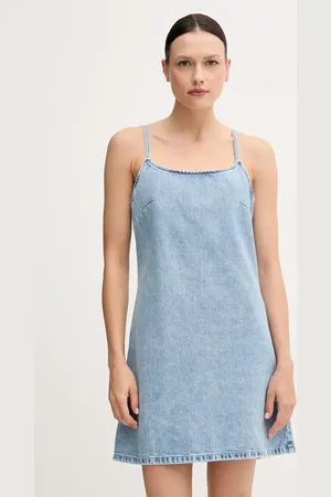 Calvin Klein Sukienka jeansowa kolor mini prosta J20J225173