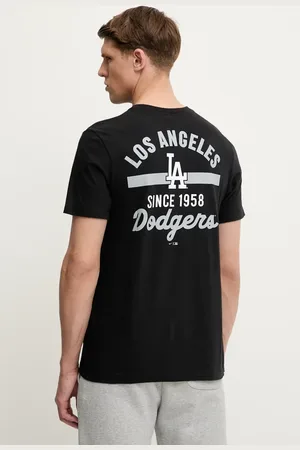Nike T-shirt bawełniany Los Angeles Dodgers męski kolor z nadrukiem N199-00A-LD-9UX