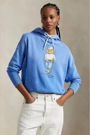 Ralph Lauren Bluza damska kolor z kapturem z nadrukiem 211965110