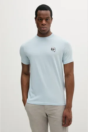 Karl Lagerfeld T-shirt bawełniany męski kolor gładki 552224.755710