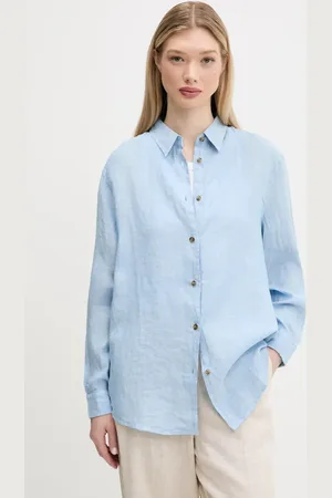 Superdry Koszula lniana kolor relaxed z kołnierzykiem klasycznym W4010463A-F5P