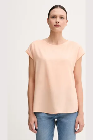 Benetton Bluzka damska kolor gładka 52M9DQ0BI