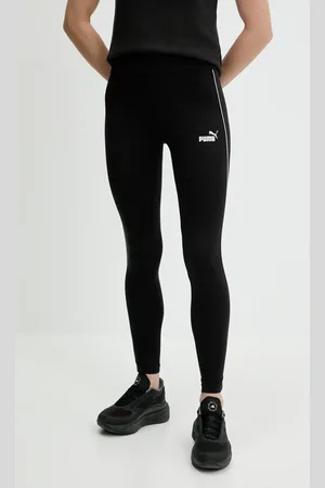 PUMA Legginsy damskie kolor z aplikacją 685047