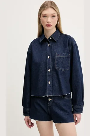 Tommy Hilfiger Kurtka jeansowa kolor przejściowa oversize DW0DW20567