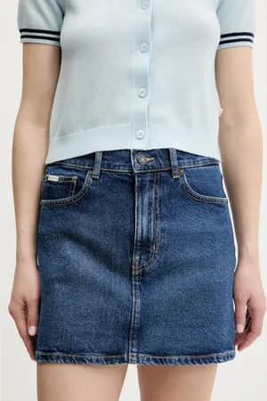 Guess Spódnica jeansowa kolor mini prosta W5GD0Q D5M44