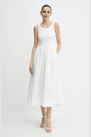 Bardot Sukienka kolor maxi rozkloszowana 59879DB
