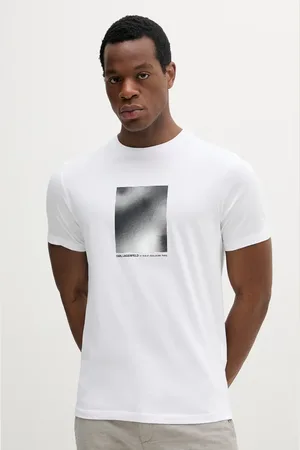 Karl Lagerfeld T-shirt bawełniany męski kolor z nadrukiem 552224.755038