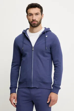 K-Way Bluza męska kolor z kapturem gładka K31364W
