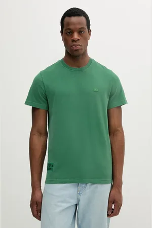 Lacoste T-shirt bawełniany męski kolor gładki TH9894