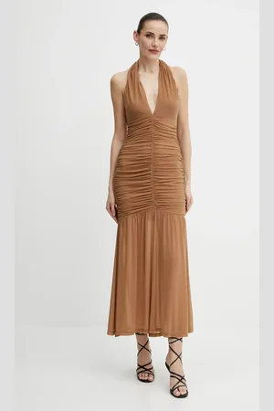 Bardot Sukienka kolor maxi dopasowana 59872DB