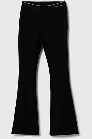 Calvin Klein Legginsy dziecięce kolor gładkie