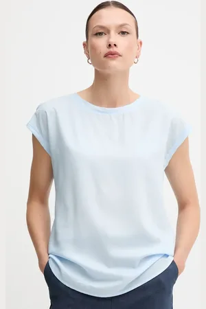 Benetton Bluzka damska kolor gładka 52M9DQ0BI